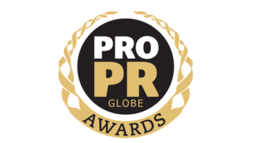 PRO PR globe awards LOGO