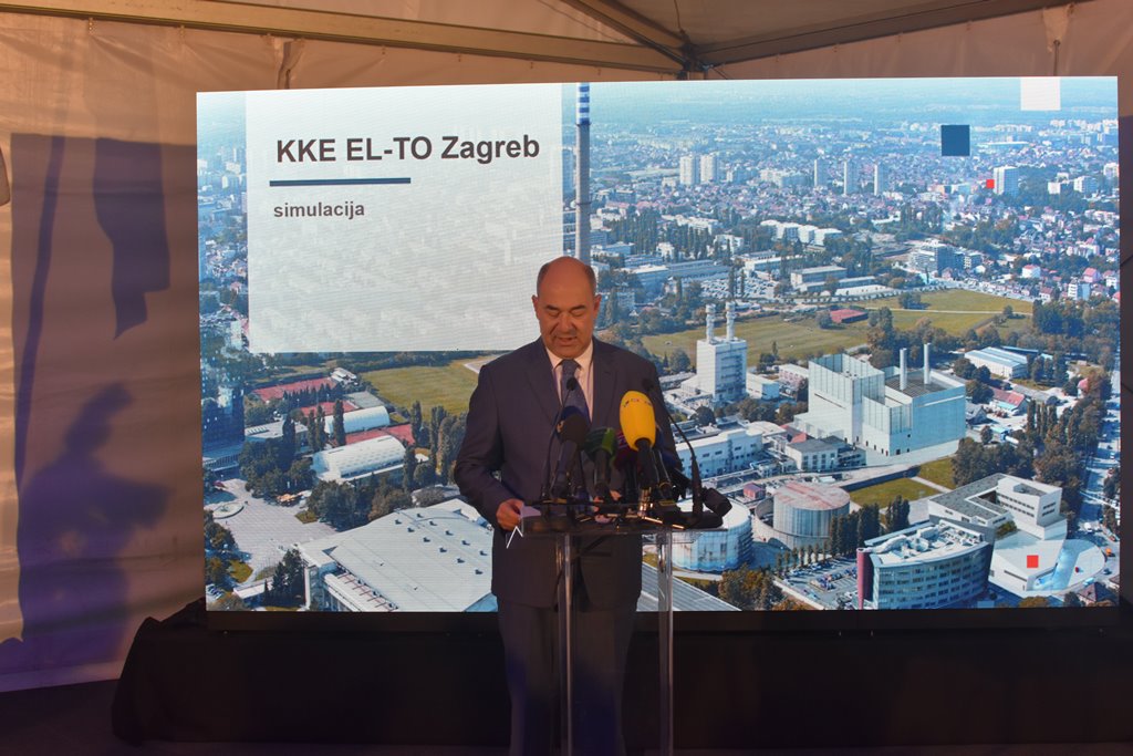 Predsjednik uprave Frane Barbaric otvaranje radova novog bloka KKE EL TO ZG