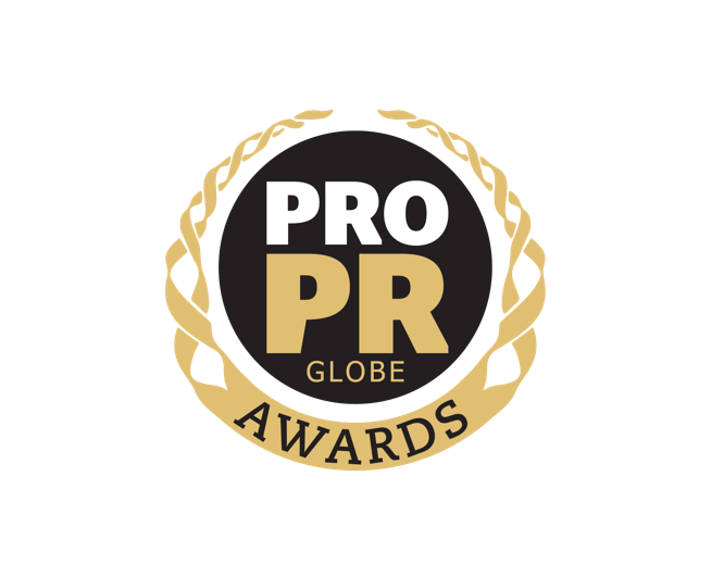 PRO PR globe awards LOGO